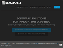 Tablet Screenshot of dealmatrix.com